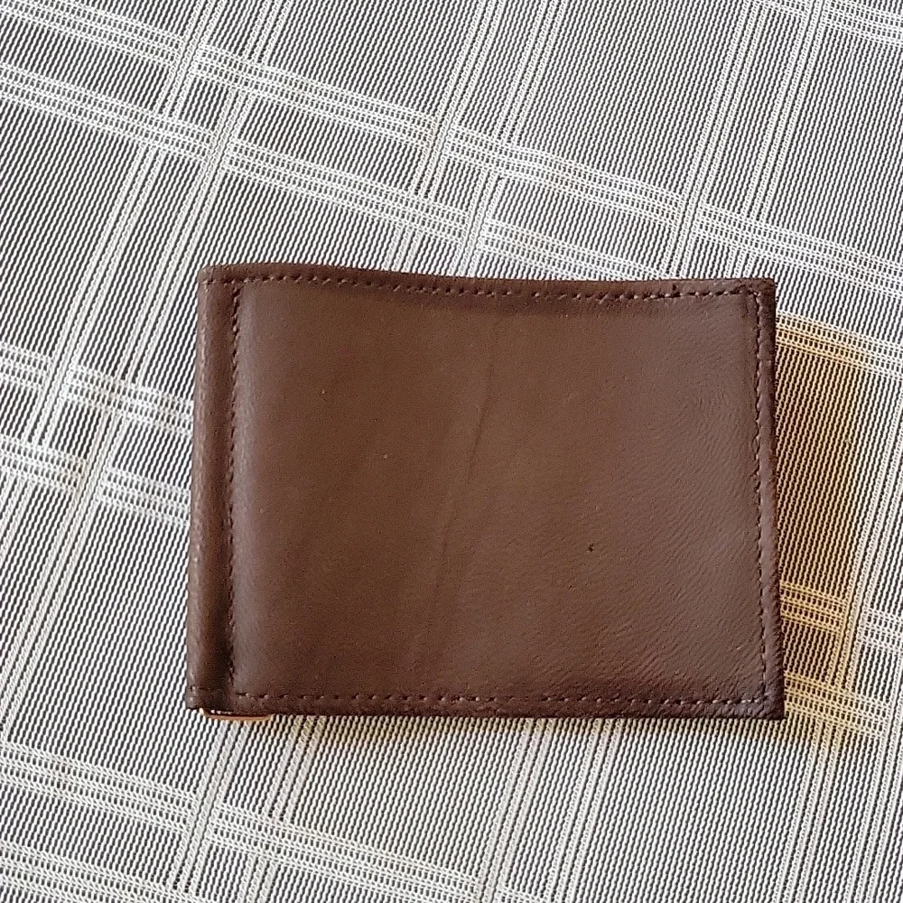 Vintage Swank Genuine Lambskin Money Clip Bill Fold